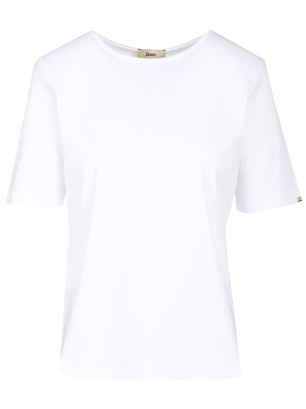 Herno With Side Button T-Shirt - White | 803498b4f651aa11232c2bc8a261bb6f543a2f23
