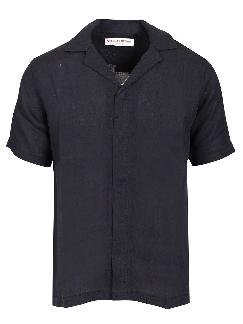 Orlebar Brown Black Linen Short Sleeve Shirt Shirts - Black | 8de0006bee025cd8a4e13c0fda877aec97bb8a3a