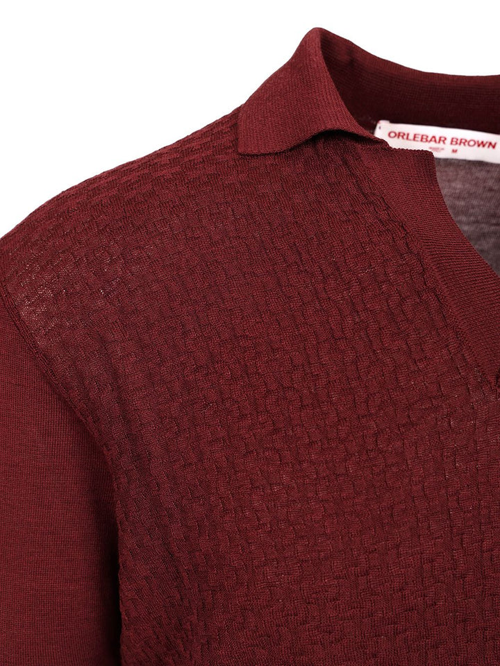 Orlebar Brown Horton Polo shirt - Bordeaux | f8d68bd201f17c6e4a4286cda95a1afab6a417ae