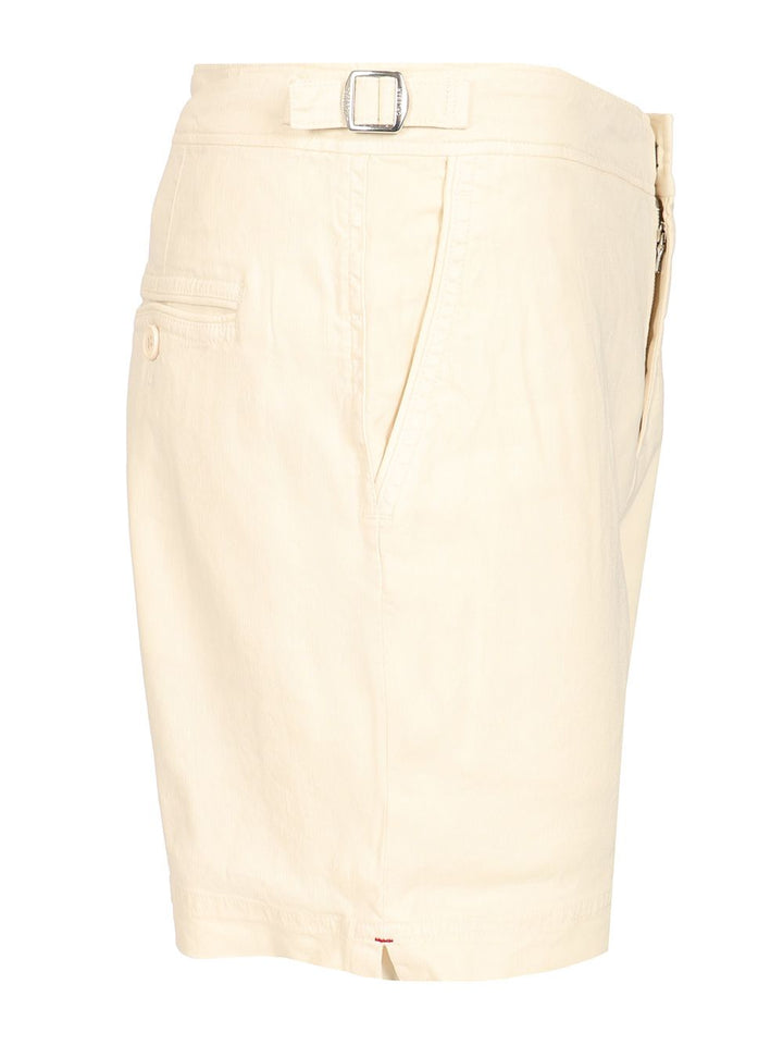 Orlebar Brown Linen Short Trousers - White | fbba396a5ba937866f7be2d78ffed7ae6bda1512