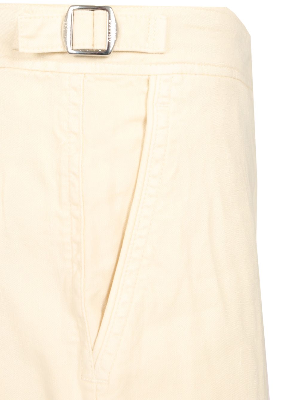 Orlebar Brown Linen Short Trousers - White | 708505d8887da3d07bb1cbcf57d16028b1a2dfbb