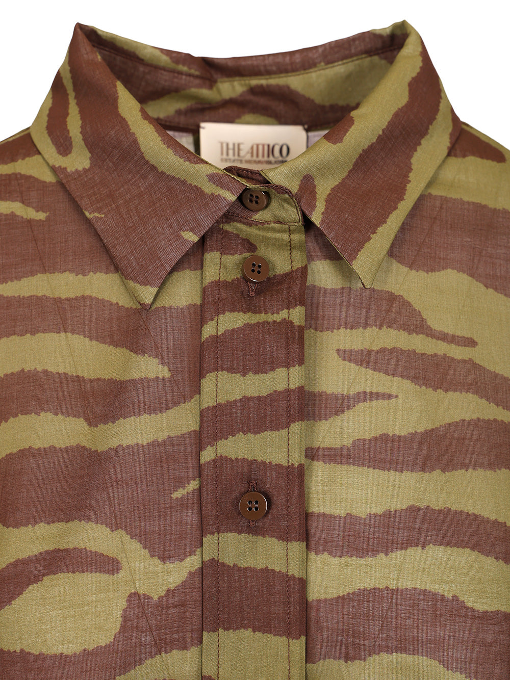 The Attico Zebra Print Shirt Shirts - Brown | 48b92fed489972b682dc23d83f22f47e081daf22