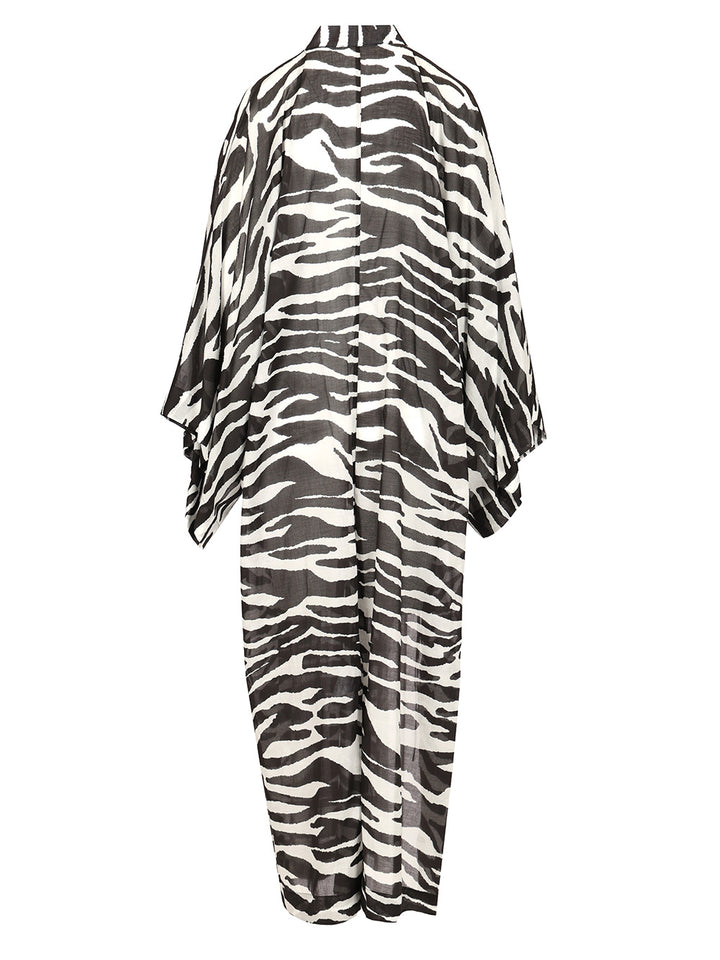 The Attico Zebra Print Caftan Swimwear - Animalier | 394cb4b42ed81092d55e99cea26e6c3df2a08f13