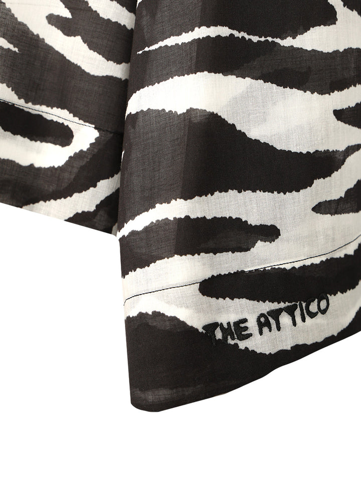 The Attico Zebra Print Blouse Shirts - Animalier | c5d536e635117bcf4487280b7e0b468a4b75fce2