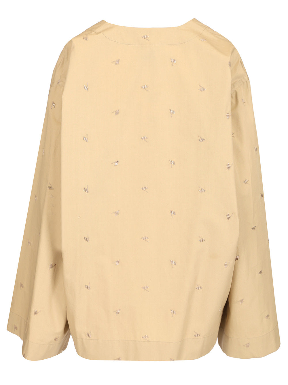 The Attico Allover Embroidery Blouse Shirts - Beige | 0a676f6c5c9847294ba7ed90e48f3a4894bacb34