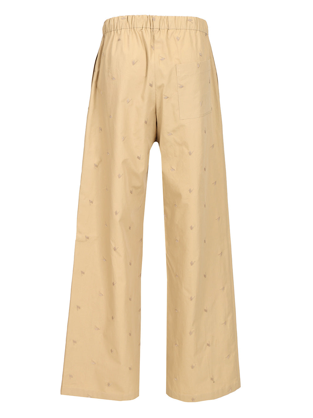 The Attico Long  With All-Over Embroidery Trousers - Beige | 755536c6799e4d134b1f9a983b2f2e6d66a023f3
