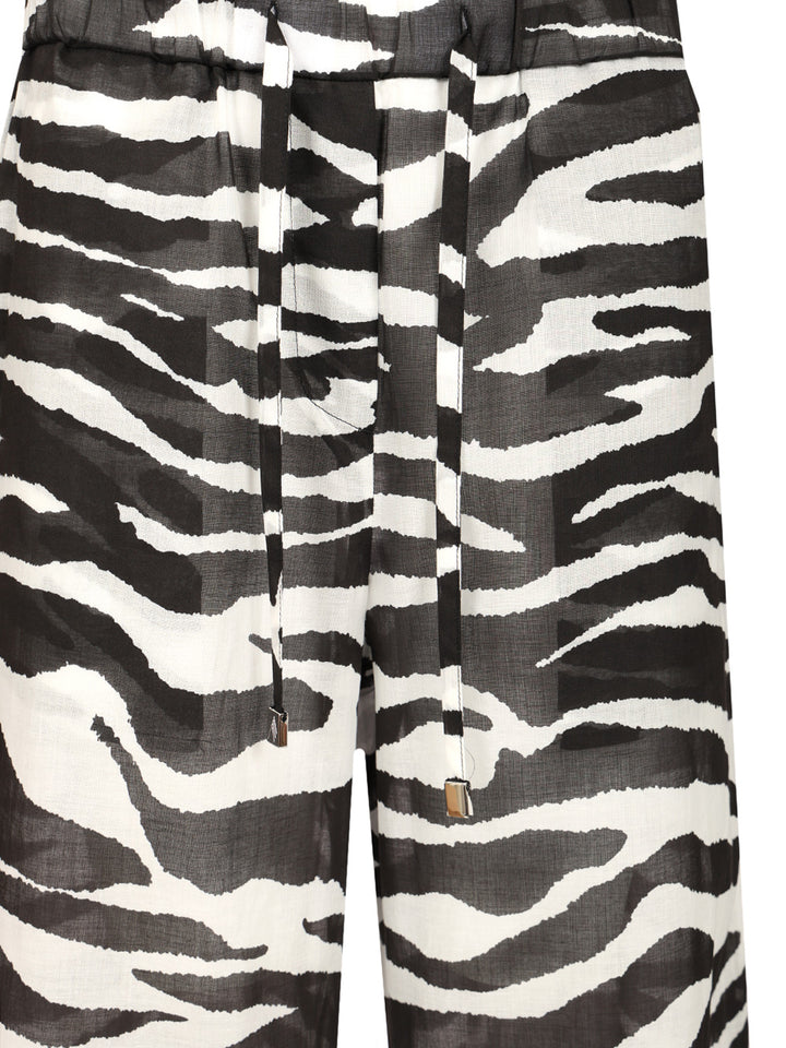 The Attico Zebra Print Long Trousers - Animalier | f0c0f358dd0a421fa7c42f728523f32cd3794bf7