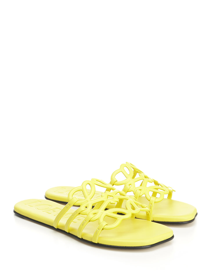 Loewe Petal Sandals - Yellow | 3ccc6e2a4246602c6578fbe466f583a92a5b26bf