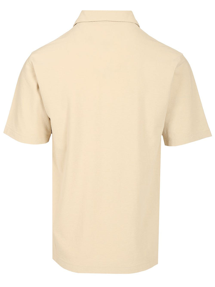 Stone Island Short-Sleeved Polo Shirt T-Shirt - Beige | 726c371a34305b65dab5d276940ce1ad0ba05c51