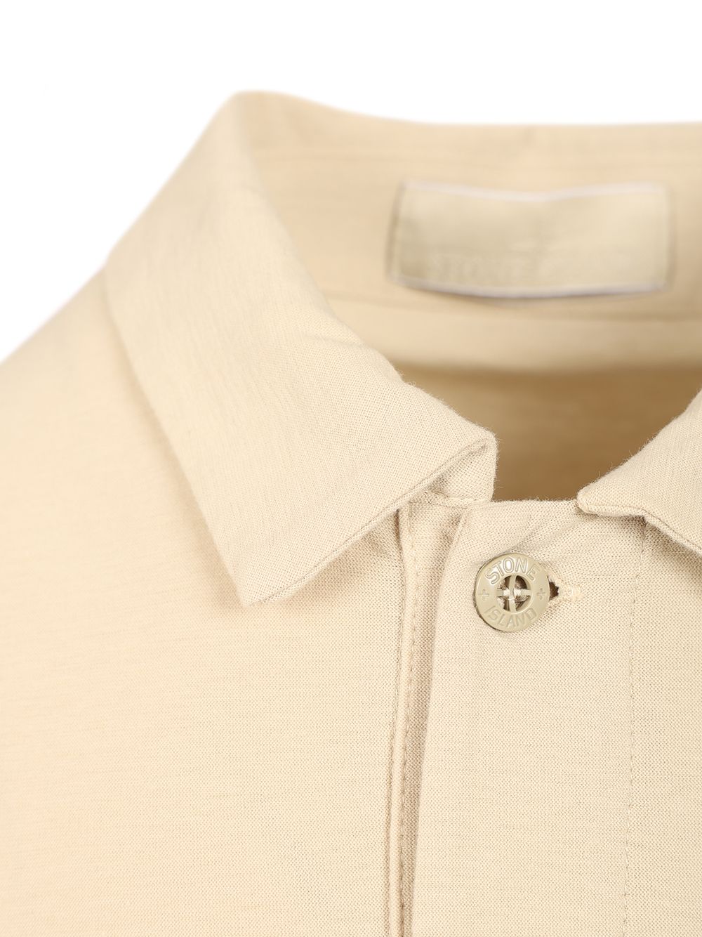 Stone Island Short-Sleeved Polo Shirt T-Shirt - Beige | dd9a7ea88e86c1d8f4daeb60fd343bda242012c1
