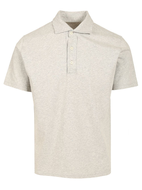 Cotton Jersey Polo Polo Shirt Grey