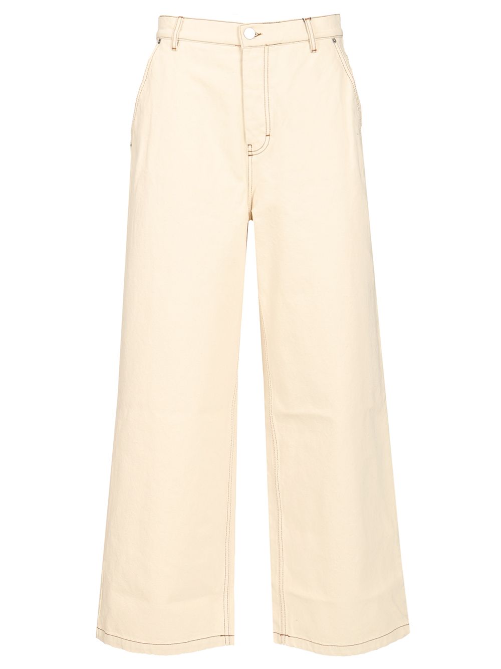Ami Wide Leg Jeans - Beige | b30c2808f66a4c3f7a0747174ab190daf6d8520b
