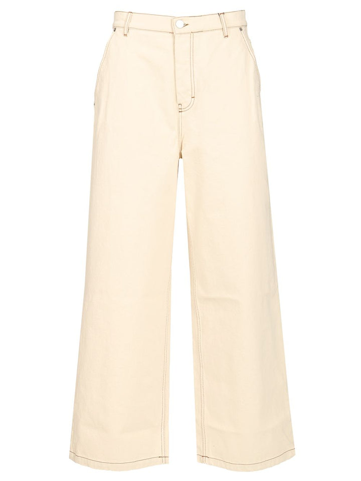Ami Wide Leg Jeans - Beige | b30c2808f66a4c3f7a0747174ab190daf6d8520b