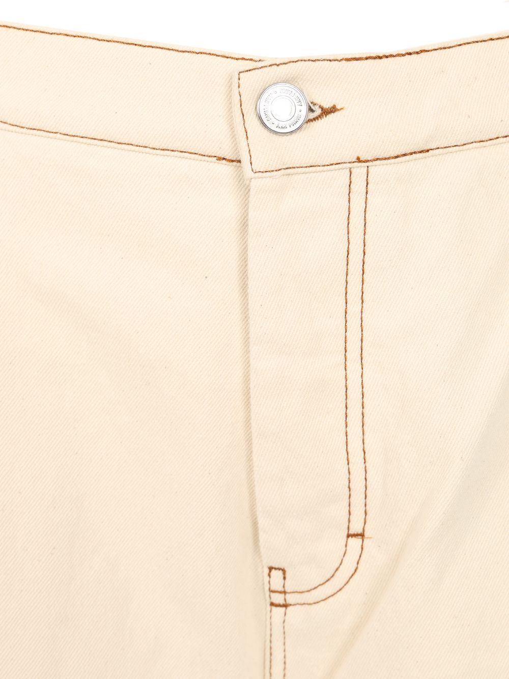 Ami Wide Leg Jeans - Beige | c6002136b656e845c3f8f339e029a38d6aba53c2