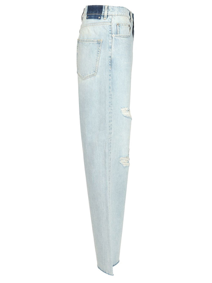 Golden Goose Deluxe Brand Lived-In Effect Jeans - Blue | 57cac0650fc2a7093775750ef8e5969c176879e1