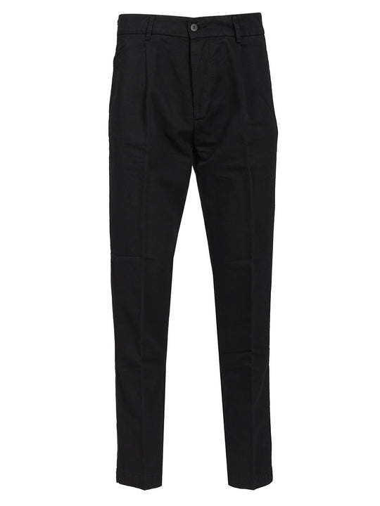 Linen And Cotton Trousers Blue