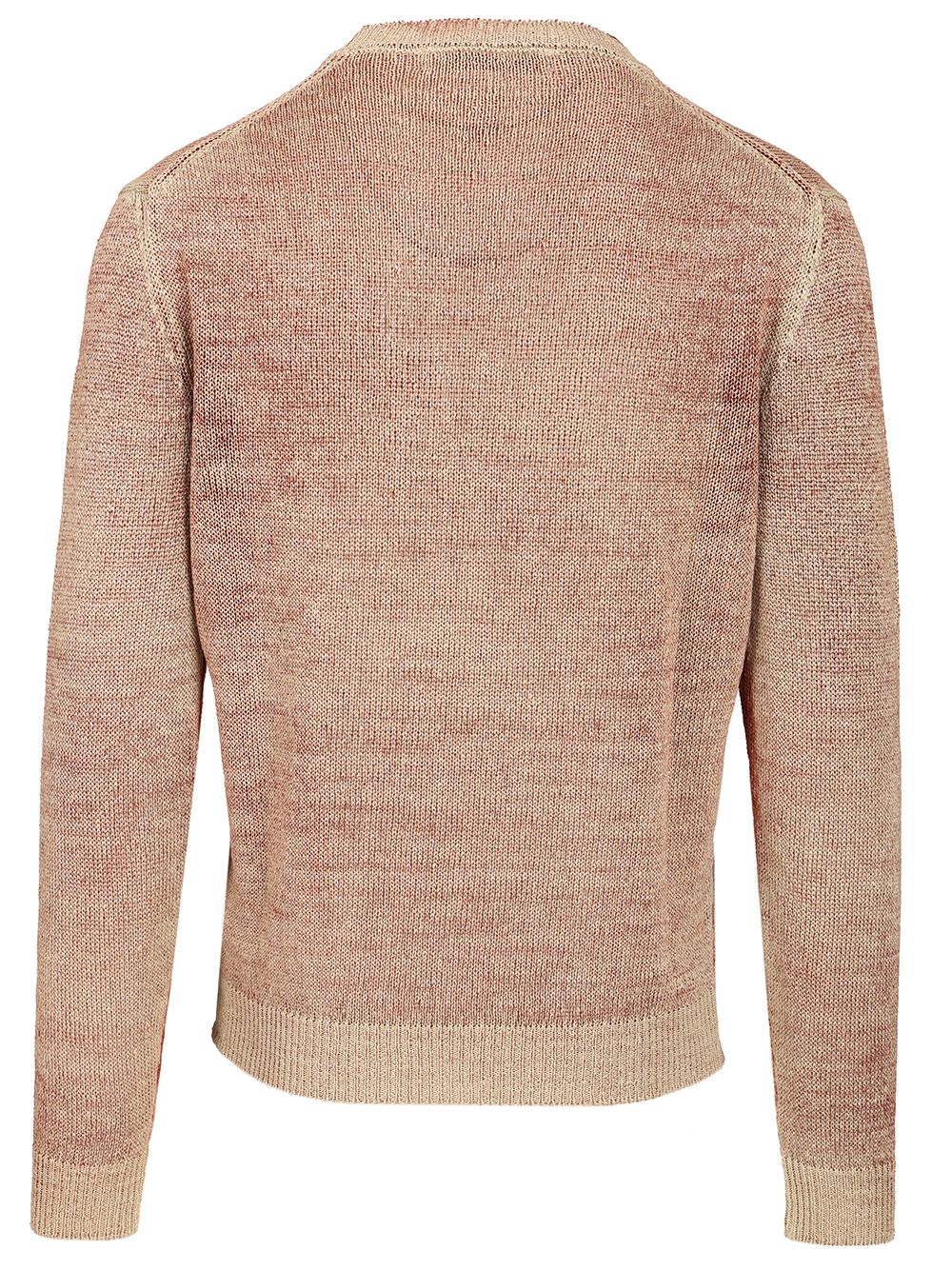 Original Vintage Heavy Linen Crewneck Sweater Knitwear - Red | a8fffafe2bf460303bffba06c2d7bcab76be6dfb