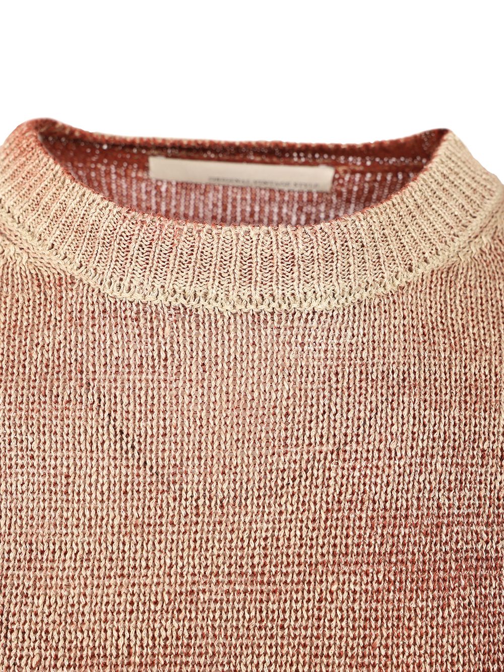 Original Vintage Heavy Linen Crewneck Sweater Knitwear - Red | 722c93477f1a9bfcf3c7baa43e22c15eee9b9489