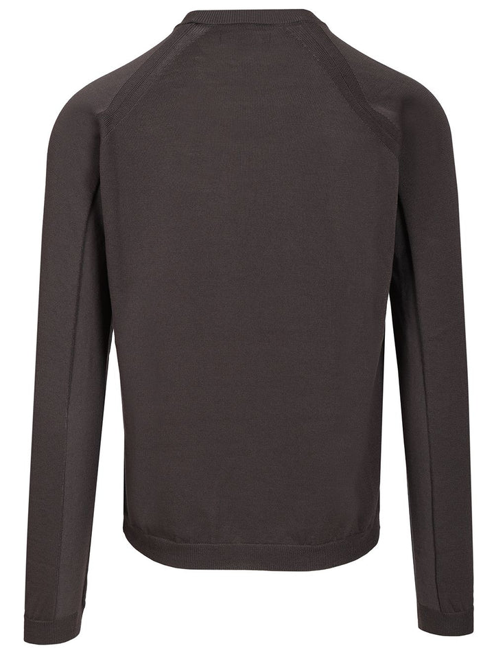 Stone Island Crewneck Sweater In Primaloft® Bio™ Knitwear - Grey | beb2aa6ea817297c1e9eb651bed112aea87b6389