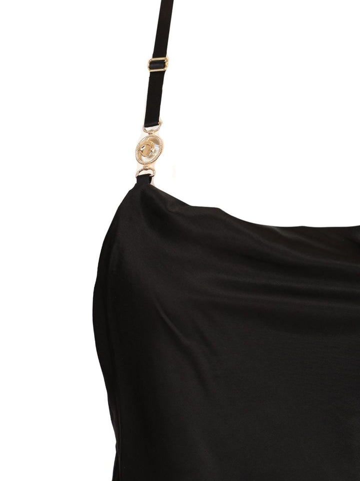 Marine Serre Slip Dress Dresses - Black | afdbe7e8be21ce20ea5532afb2bd6688849ed3b8