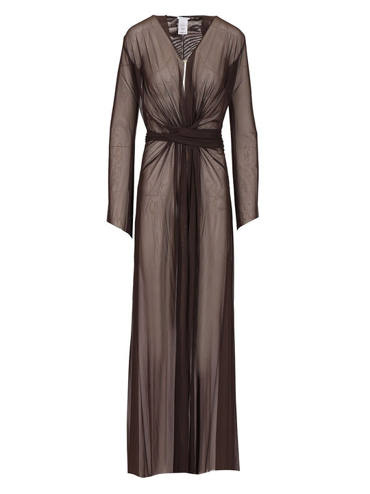 Margot Sheer Dresses Brown