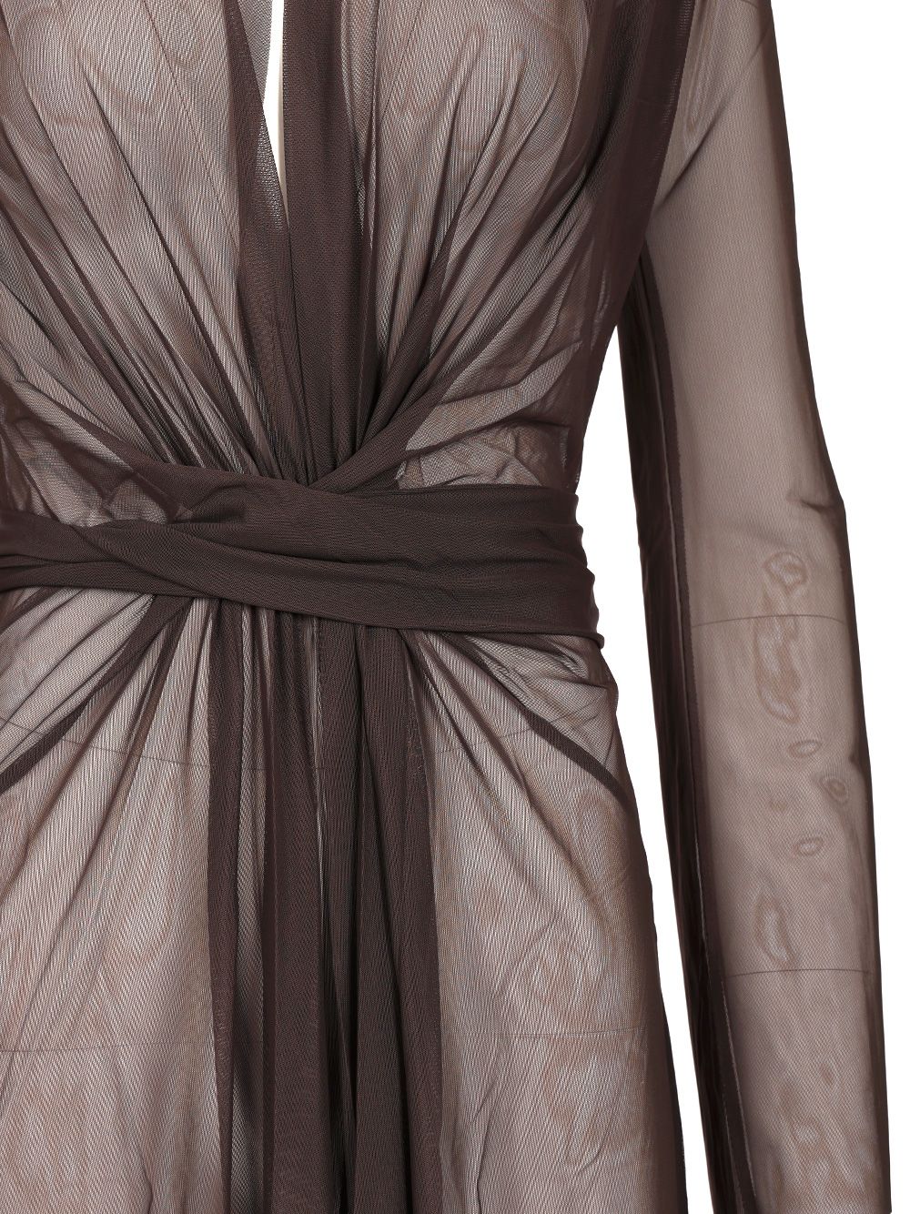 Amazuin Margot Sheer Dresses - Brown | a7e21d8158737fe9b49836cce451cf9df875670f