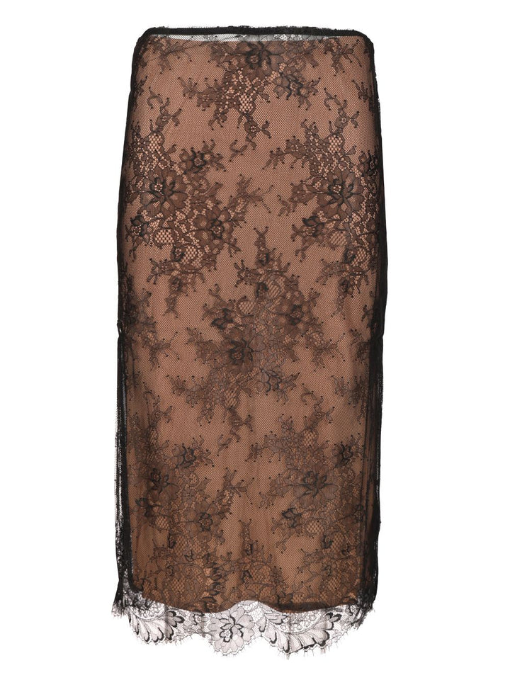 Self-Portrait Lace Midi Skirt Skirts - Black | 2a3e23cd77b6f8dbe687cfca02c3481b30c417dc