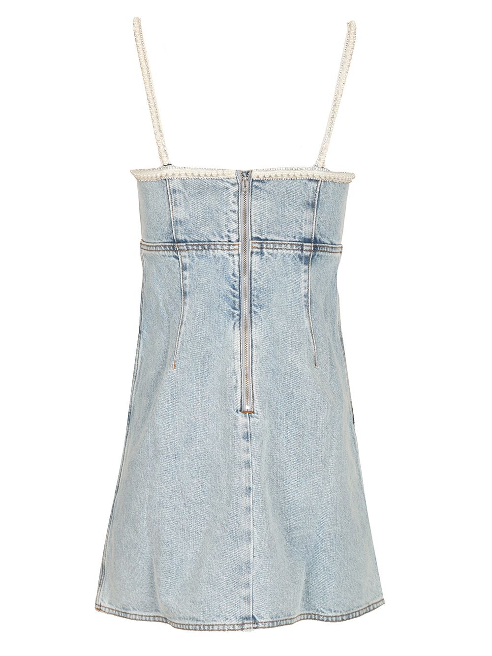Self-Portrait Mini Dress In Denim Dresses - Light blue | 7c69cebc76918861ebe39ffb0c2b8358b83a29e7