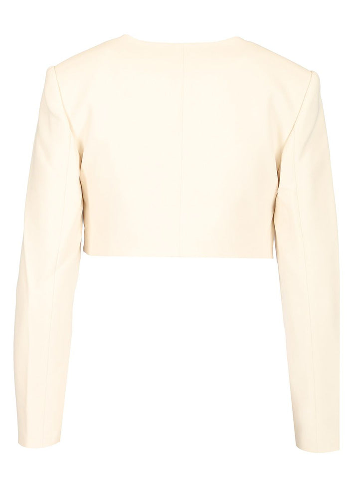 Self-Portrait Crepe Jacket Dresses - Beige | 07a071075ed14f4d383dd3e68f1e40cc08c56726