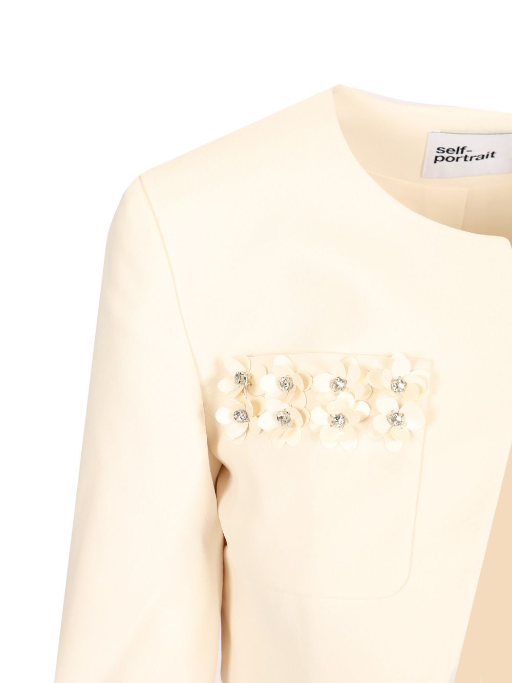 Self-Portrait Crepe Jacket Dresses - Beige | fc2d91a0880df2bb3147424ffc78e6c541bb242c
