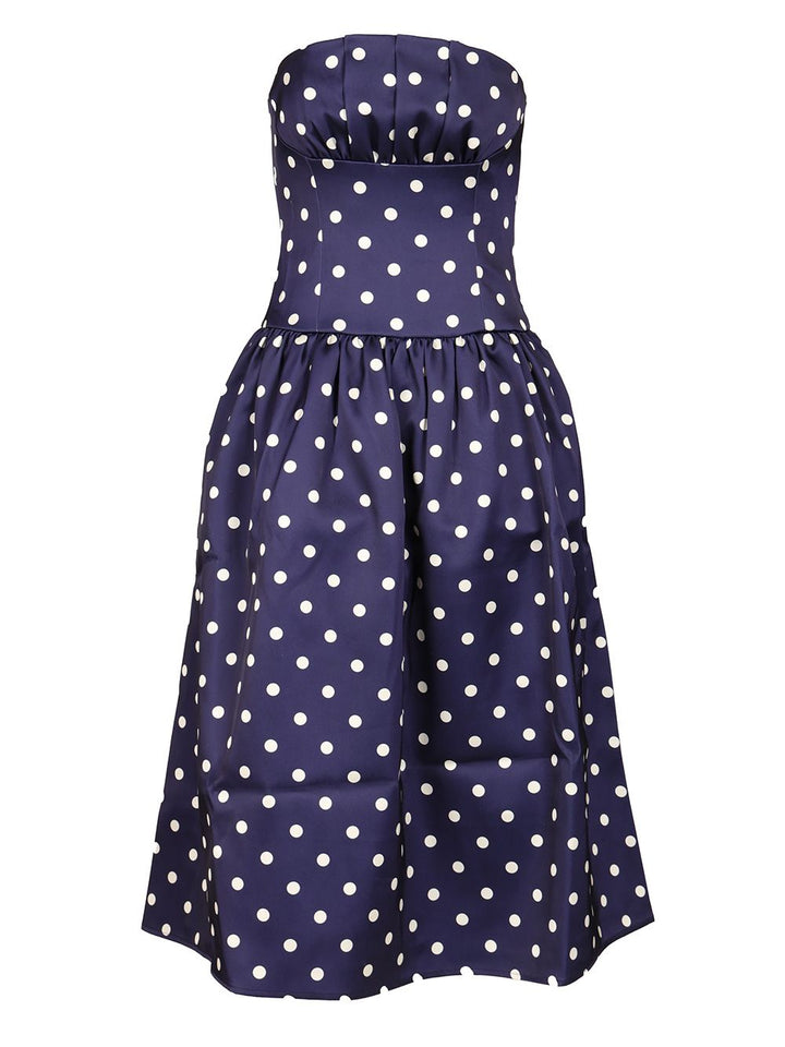 Self-Portrait Satin Dress Dresses - Blue | fef46db7af5bdb131e5a8e3133cac49e1dd09675