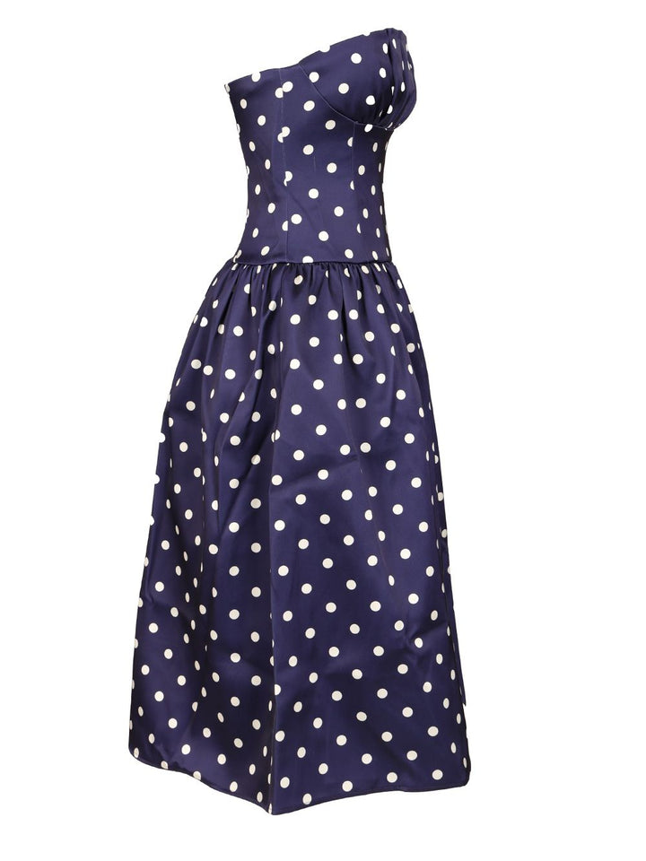 Self-Portrait Satin Dress Dresses - Blue | 75657b162494ace2ce778ba4e5c6313e5e03edfd