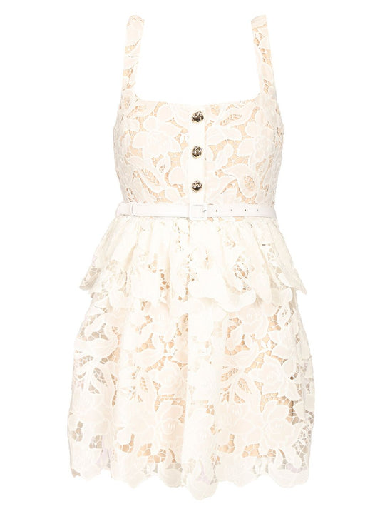 Lace Mini Dress Dresses White