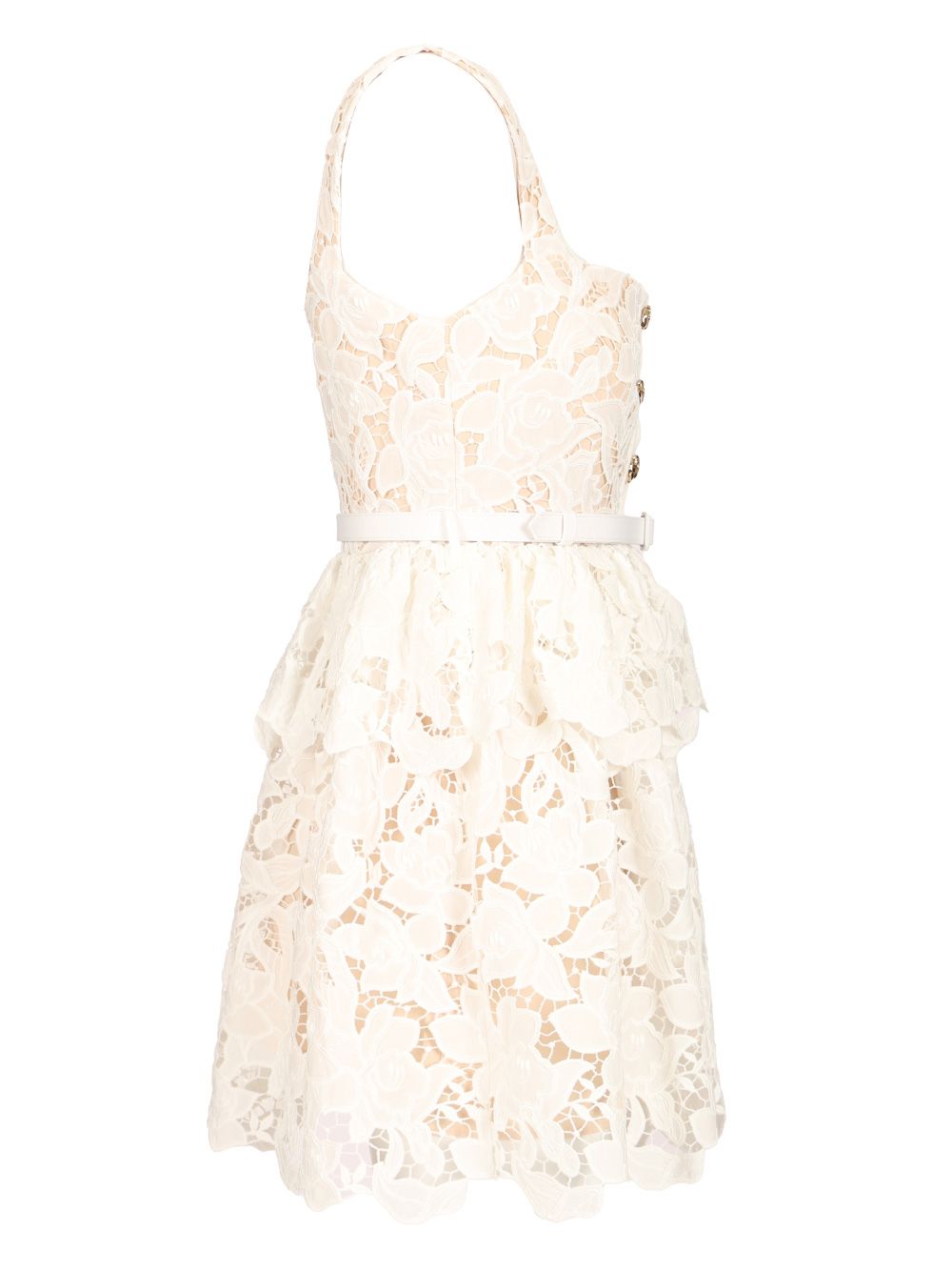 Self-Portrait Lace Mini Dress Dresses - White | 4c55556451c751ee9ca7fe5285291560a1727249
