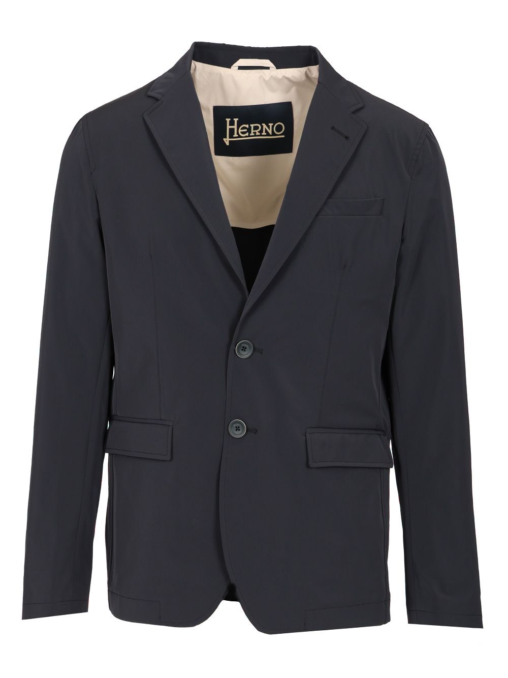 Herno Single-Breasted Blazer Jackets - Blue | 228c6dbeeaa13e0630817f41852c602b09f58d49