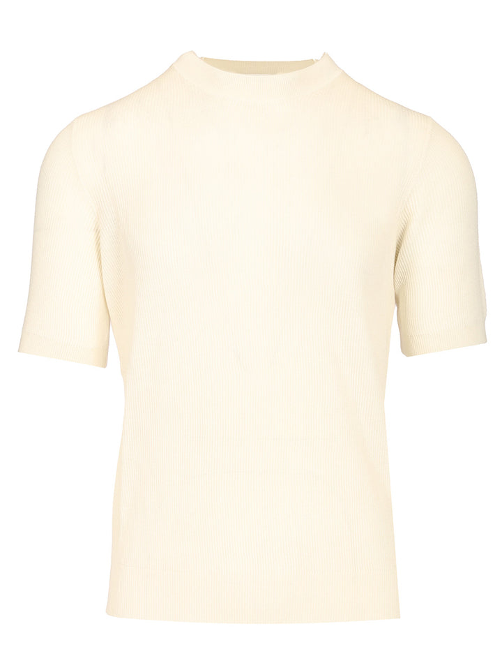Mauro Ottaviani Ribbed T-Shirt - White | 1d1ab934d4b00309d183ef971a7d4ae226ff2465