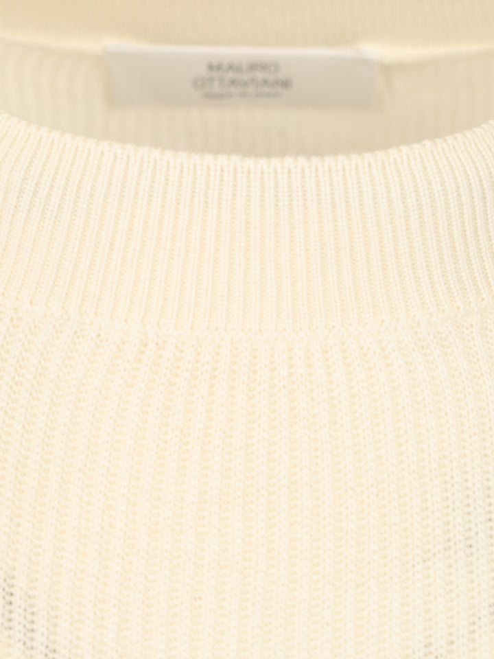 Mauro Ottaviani Ribbed T-Shirt - White | 9bb61e20e0496b83787711c2ae3b4ad265afa8a8