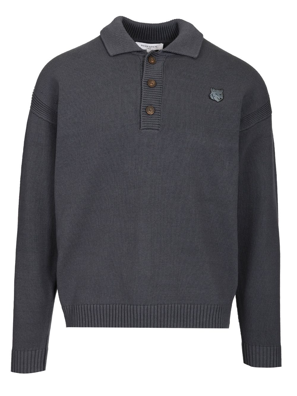 Maison KitsunÉ Comfort Polo shirt - Grey | 2b0ce664db8e446bbf3636bd9a252ed929df44c5