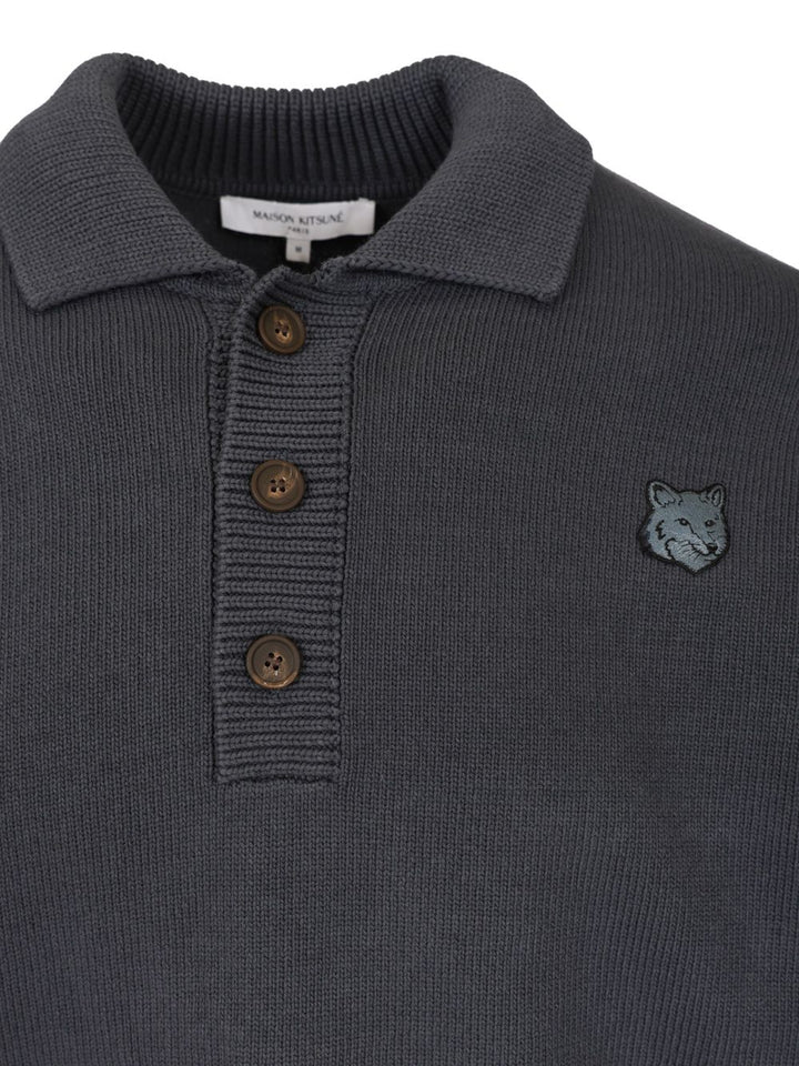 Maison KitsunÉ Comfort Polo shirt - Grey | 3a68baf4b91b1eb56fa073893bb09e3789940e39