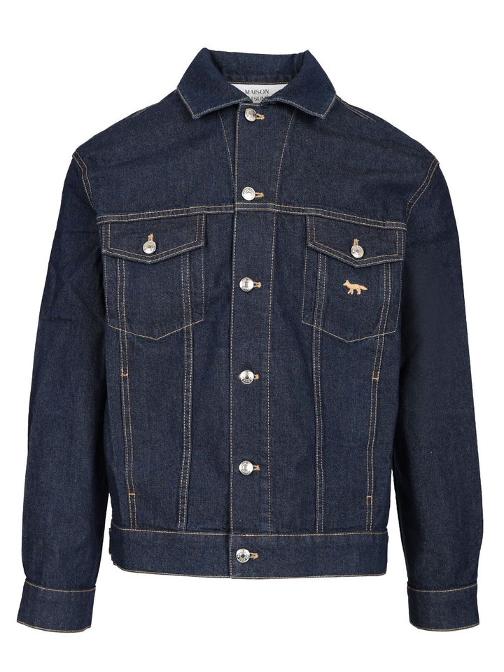 Maison KitsunÉ Trucker" Jacket Jackets - Blue | 2f825698836b9c048a9d481282a9d7c1de6d92b6