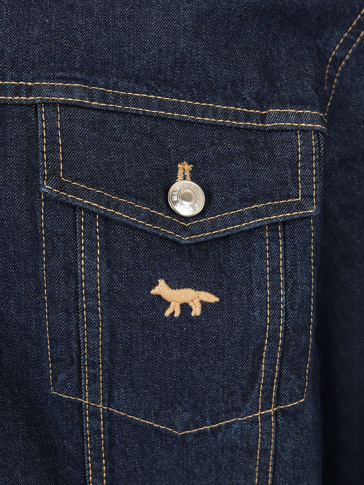 Maison KitsunÉ Trucker" Jacket Jackets - Blue | 8774ce06b3440ce22d4f9528bc97eb6ea3775d8a