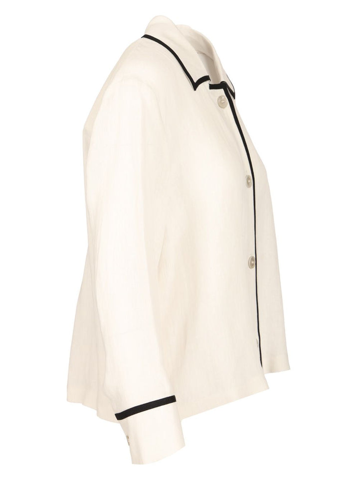 'S Max Mara Linen Shirt Shirts - White | 1156e568bfe8f56eb41d71c795cc026c7a4b4751