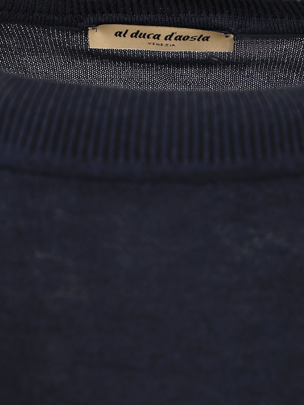 Al Duca D'Aosta 1902 Cotton Sweater Knitwear - Blue | 011cd9a290c4625fa540a38eb0bc985d28644da3