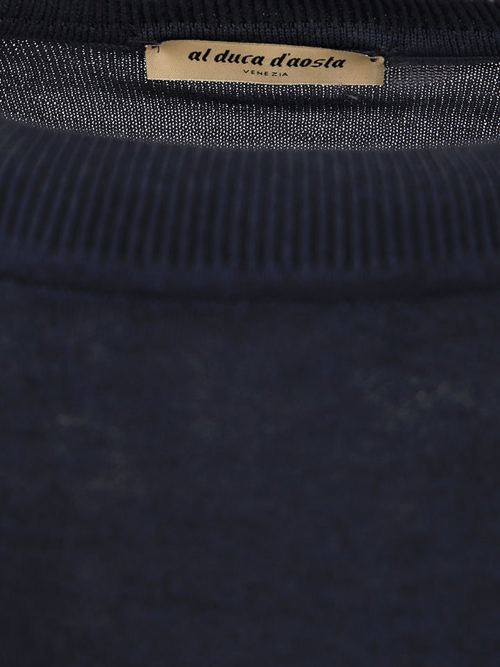 Al Duca D'Aosta 1902 Cotton Sweater Knitwear - Blue | 011cd9a290c4625fa540a38eb0bc985d28644da3