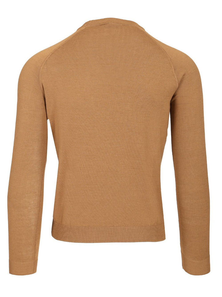 Al Duca D'Aosta 1902 Cotton Sweater Knitwear - Brown | 5465180c5a49655d0b1f71e2851220c25d4e66eb