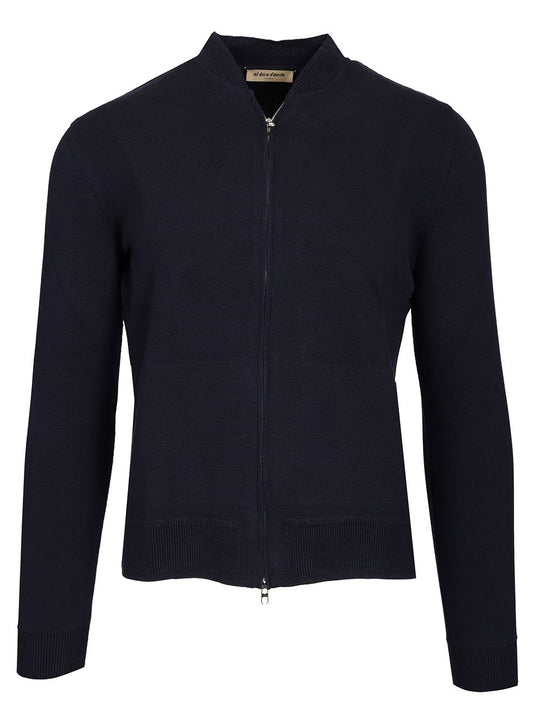 Cotton Cardigan Knitwear Blue