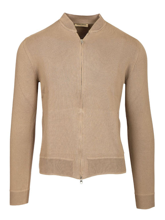 Cotton Cardigan Knitwear Brown