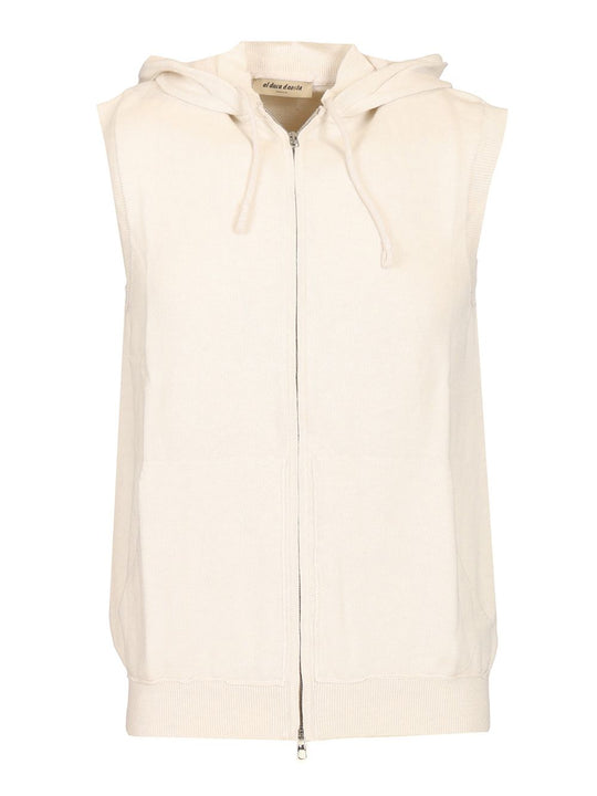 Sleeveless Sweatshirt Knitwear White