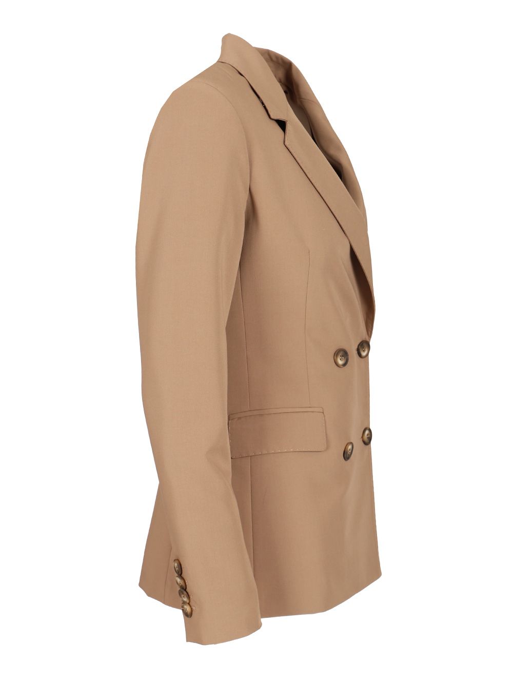 Al Duca D'Aosta Double-Breasted Blazer Jackets - Beige | 7caaf74d0bad0d625ea9e253c5698551139e671c