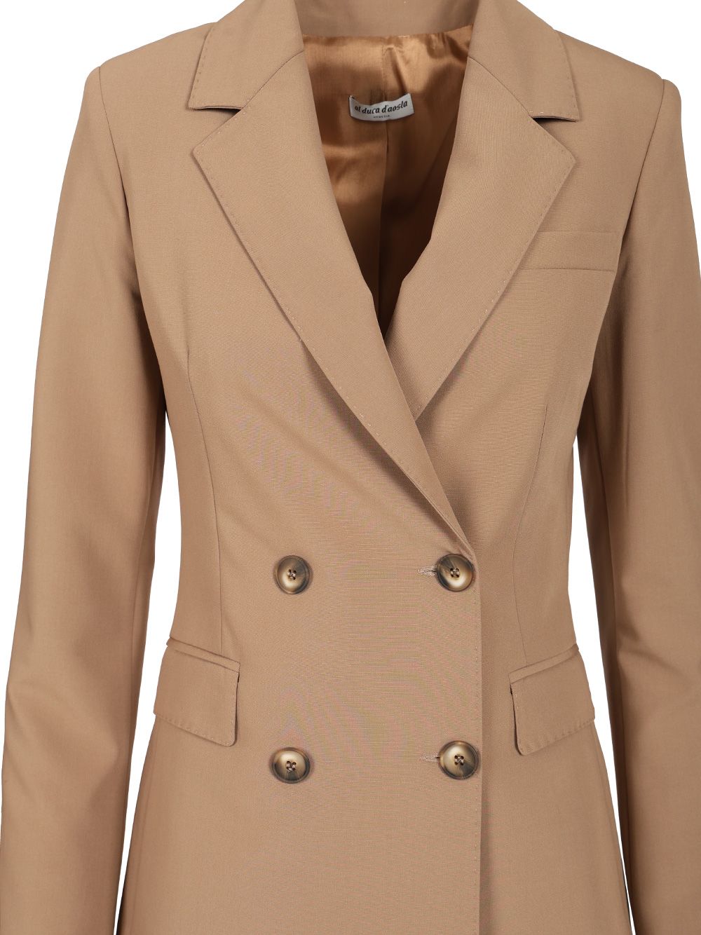 Al Duca D'Aosta Double-Breasted Blazer Jackets - Beige | 513744fc6e94a9b57d88c80e76a987e8b3409a41